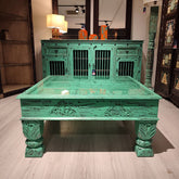 Indian Hand Carved Solid Wood Coffee Table C24